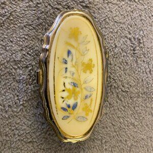 Vintage antique pillbox c. Mid century 1940s 50s